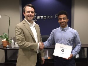 Champion Firm Scholarship Winner