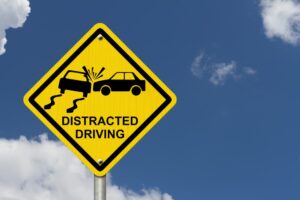 No Distracted Driving Sign in Marietta