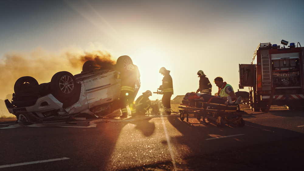 bad car accident on highway