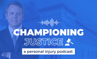 personal injury podcast logo