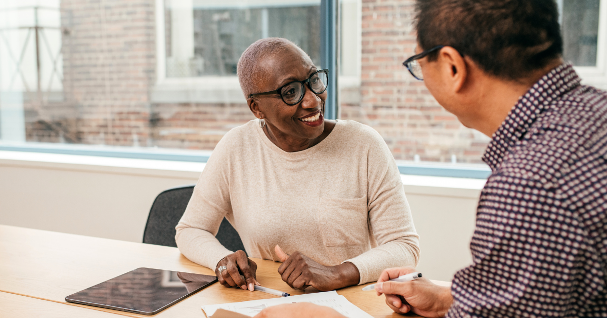 lawyer and client in a meeting
